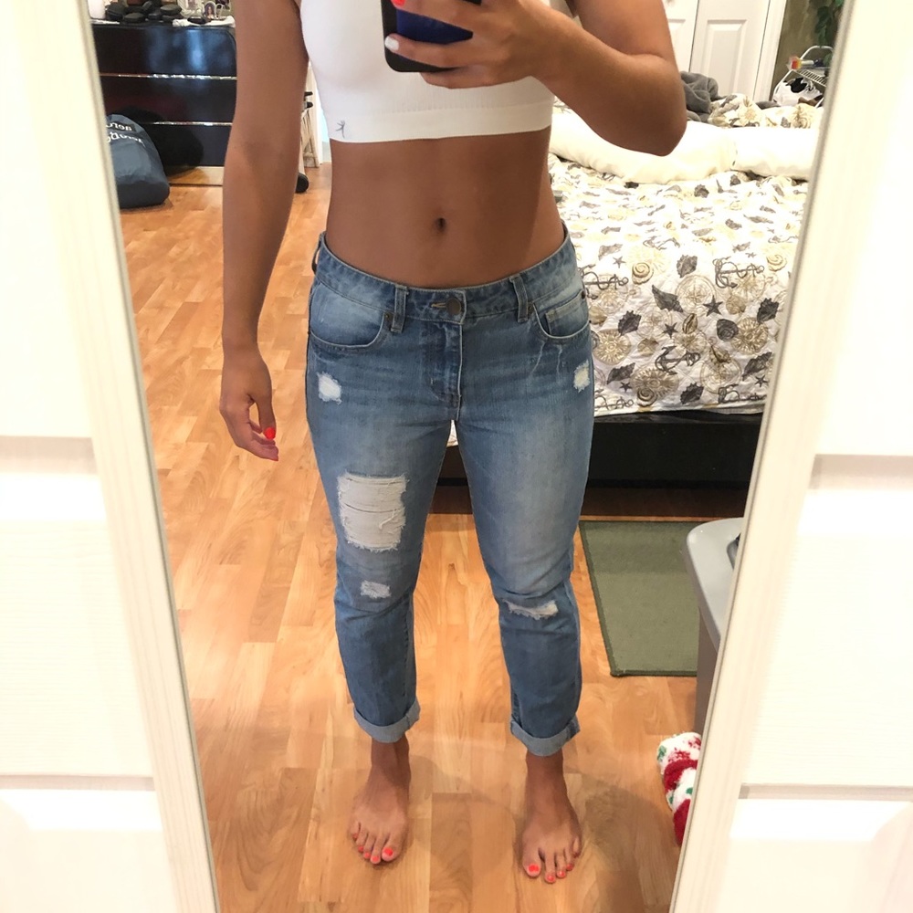 Mom jeans/ boyfriend jeans